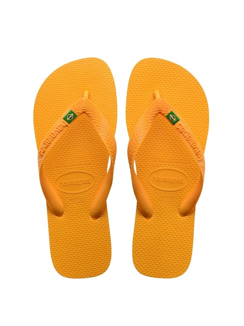 HAVAIANAS  BRASIL LOGO Flip flops pop galben - Pantofi unisex