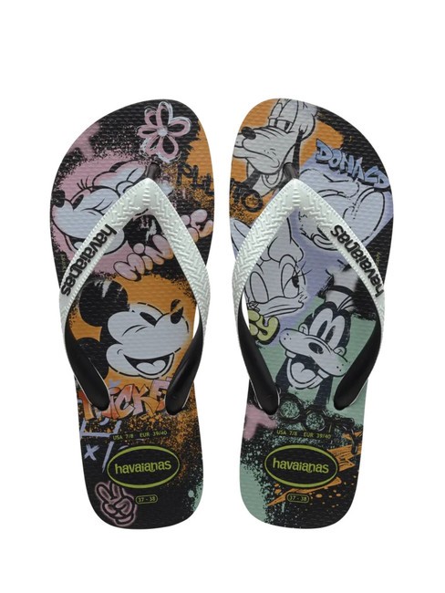 HAVAIANAS DISNEY STYLISH Papuci flip-flop negru/alb/negru - Pantofi unisex