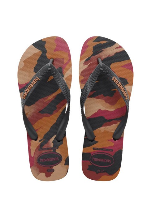HAVAIANAS Haltere TOP CAMU grafit nou/grafit nou - Pantofi unisex