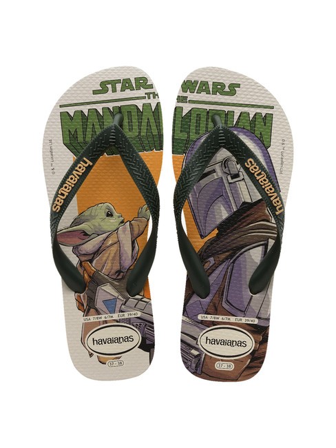 HAVAIANAS STAR WARS Papuci flip-flop bej/verde închis - Pantofi bărbați