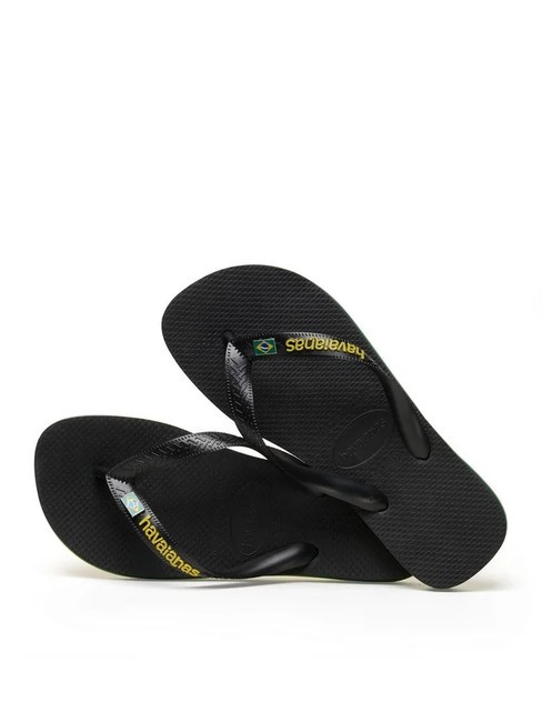 HAVAIANAS BRASIL LAYERS Papuci flip-flop BLACK - Pantofi unisex