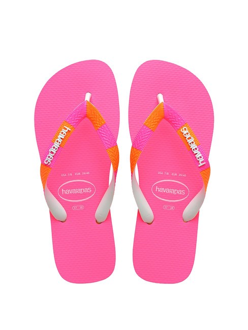 HAVAIANAS TOP VERANO II Papuci flip-flop portocaliu apus de soare - Pantofi femei
