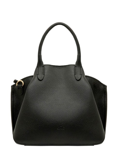 LESAC ALICE Geanta de mana din piele cu bareta de umar negru - Genți femei