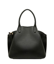 LESAC ALICE Geanta de mana din piele cu bareta de umar negru - Genți femei - 1