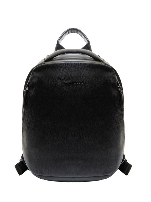 MOMO DESIGN DOLLARO  Rucsac pentru laptop din piele de 15". negru - Rucsacuri pentru școală și timp liber