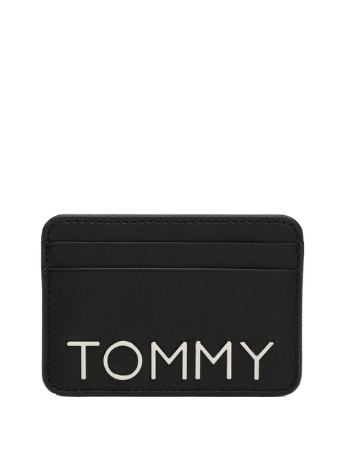 TOMMY HILFIGER TOMMY JEANS CITY BOLD Suport plat pentru card negru - Portofele femei