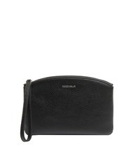 COCCINELLE ROUNDED ENVELOPE Pochette din piele cu manseta negru - Genți femei - 1