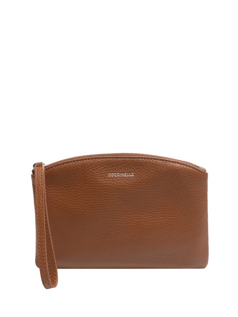 COCCINELLE ROUNDED ENVELOPE Pochette din piele cu manseta BRULE - Genți femei