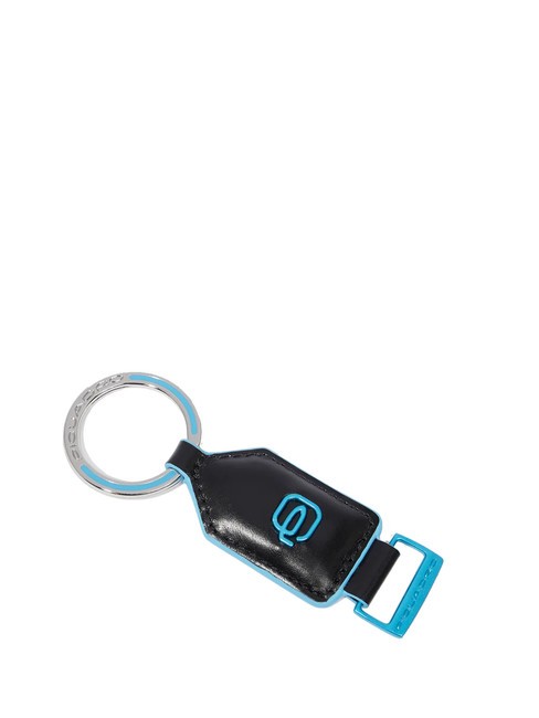 PIQUADRO BLUE SQUARE  Breloc din piele și metal negru - Portchei