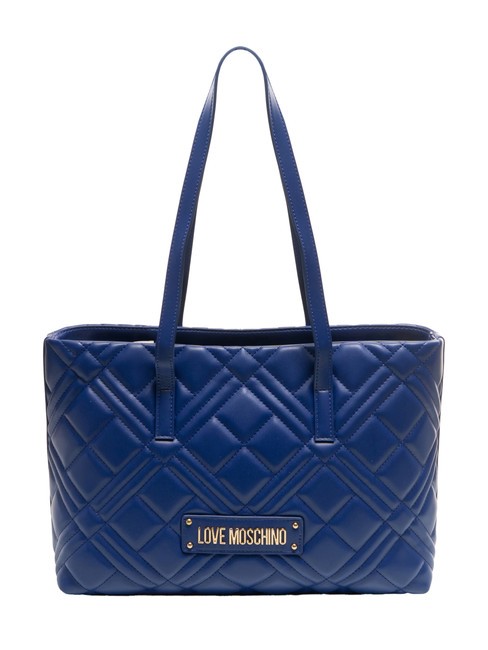 LOVE MOSCHINO QUILTED  Cumpărător pe umăr albastru - Genți femei