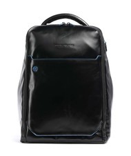 PIQUADRO BLUE SQUARE Rucsac din piele, suport laptop 14". - Rucsacuri pentru laptop