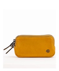 PIQUADRO CAMPIONARIO - BLACK SQUARE Pocheta mini din piele galben - Husă pentru tabletă și organizator - 1