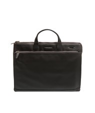 PIQUADRO CAMPIONARIO - MODUS Servieta din piele, suport laptop de 15,6". cu părul negru - Serviete birou - 1
