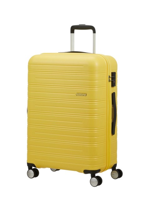 AMERICAN TOURISTER HIGH TURN  Cărucior mediu  galben mat - Trolere rigide