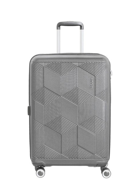 AMERICAN TOURISTER SUNCHASER  Cărucior mediu SILVER - Trolere rigide