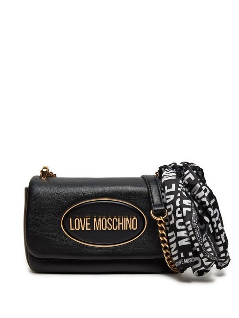 LOVE MOSCHINO FOULARD Micro geanta de umar negru - Genți femei