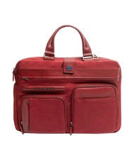 PIQUADRO CAMPIONARIO - SIGNO OUT Servieta din material textil si piele, 13" buc - Serviete birou