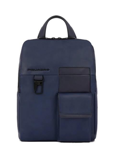 PIQUADRO FINN Rucsac pentru tableta din piele albastru - Rucsacuri pentru laptop
