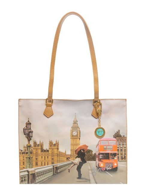 YNOT YESBAG Geantă de cumpărături pătrată dragoste de Londra - Genți femei