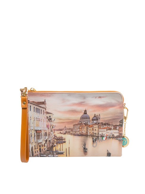 YNOT YESBAG clutch cu poliester și curea de umăr marele canal - Genți femei
