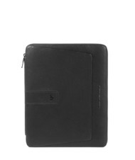 PIQUADRO CARL Clipboard din piele - Husă pentru tabletă și organizator