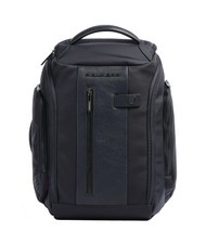 PIQUADRO BRIEF 2 Rucsac duffle din piele și material textil albastru - Rucsacuri pentru laptop - 1