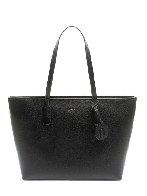 FURLA CLASSIC Geanta shopper din piele cu imprimeu Andromeda negru - Genți femei