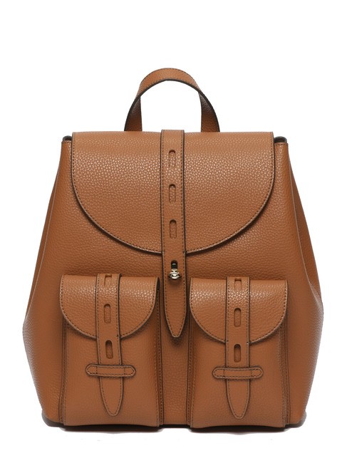 FURLA GARDENIA Rucsac din piele cu imprimeu Keria coniac - Genți femei