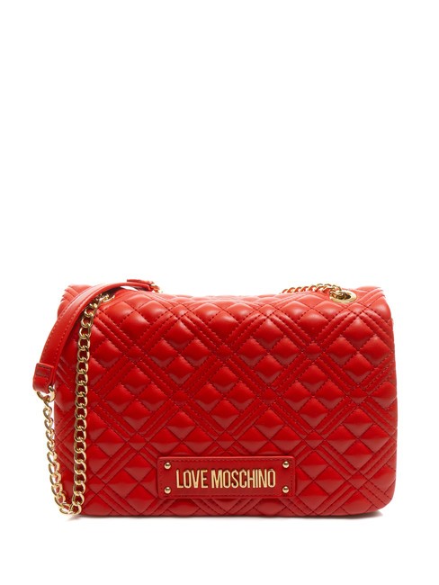 LOVE MOSCHINO QUILTED Convertible Geantă de umăr/încrucișată RED - Genți femei