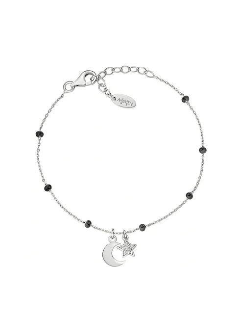 AMEN CANDY CHARM Brățară din argint Star Moon rodiu - Brățări
