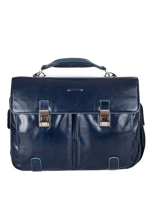 PIQUADRO Dosarul MODUL BLUE SQUARE OUT, 2 burdufuri albastru - Serviete birou