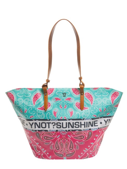 YNOT BANDANAS Geantă mare de cumpărături de plajă roz - Genți femei