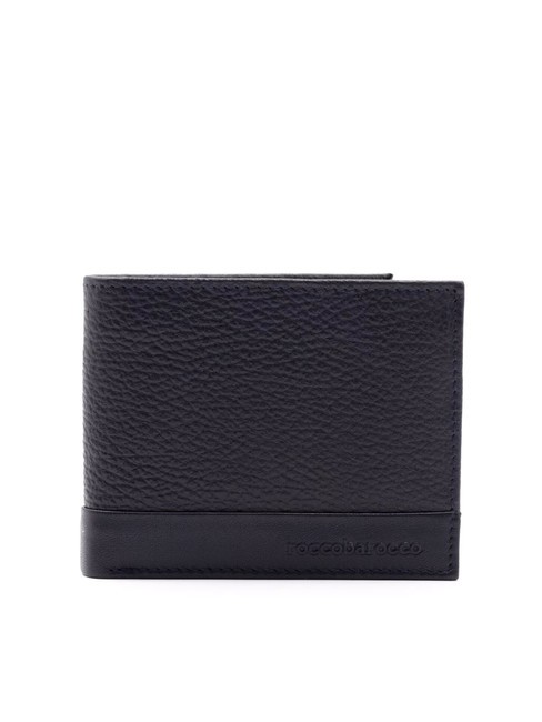 ROCCOBAROCCO ROBERT Portofel din piele pentru monede albastru - Portofele bărbați