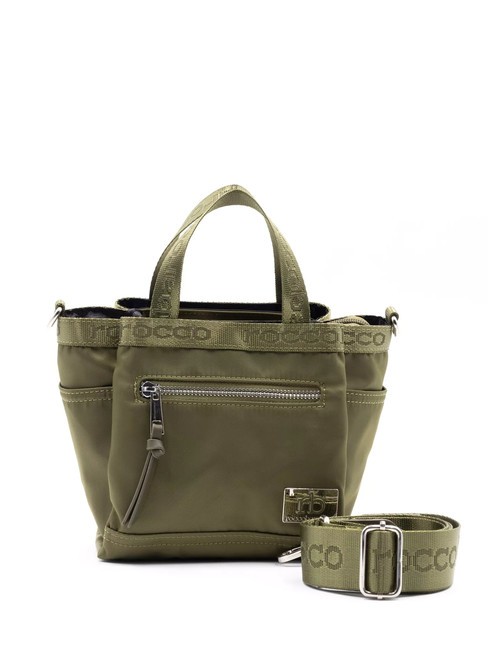 ROCCOBAROCCO GLORIA Mini geantă tote cu curea de umăr verde militar - Genți femei