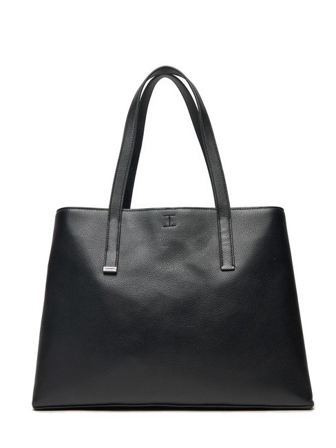 CALVIN KLEIN CK PLAQUE Geanta de cumparaturi medie pvh negru - Genți femei