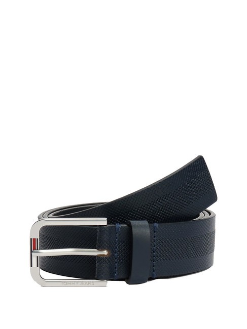 TOMMY HILFIGER TOMMY JEANS AUSTIN Curea din piele marina de noapte întunecată - Curele