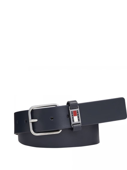 TOMMY HILFIGER TOMMY JEANS SCANTON Curea din piele marina de noapte întunecată - Curele