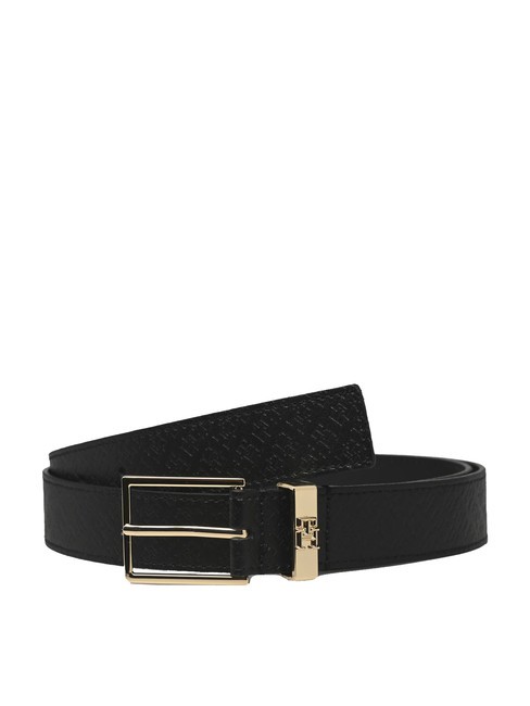 TOMMY HILFIGER TH SQUARE MONOGRAM Curea din piele negru - Curele
