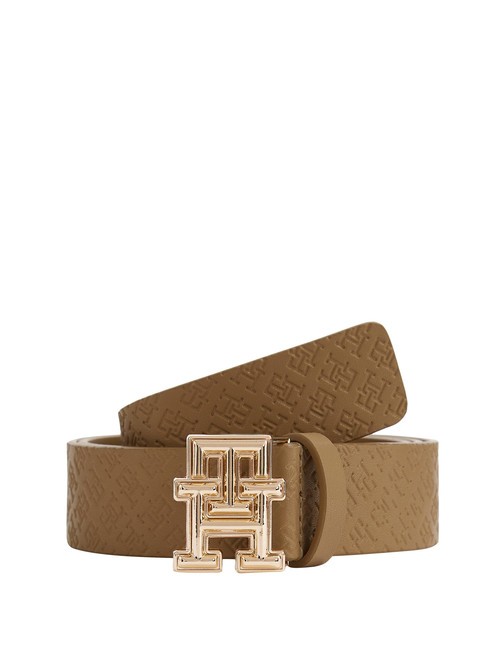 TOMMY HILFIGER TH MONOGRAM Curea din piele pânză de safari - Curele