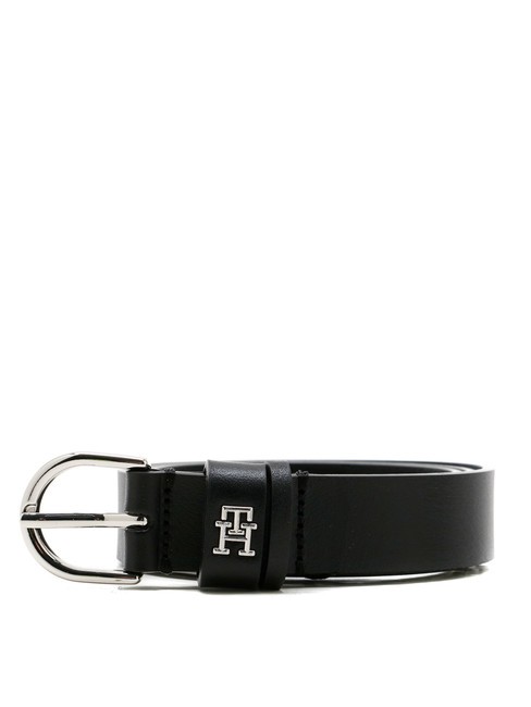 TOMMY HILFIGER ESSENTIAL EFFORTLESS Curea din piele negru - Curele