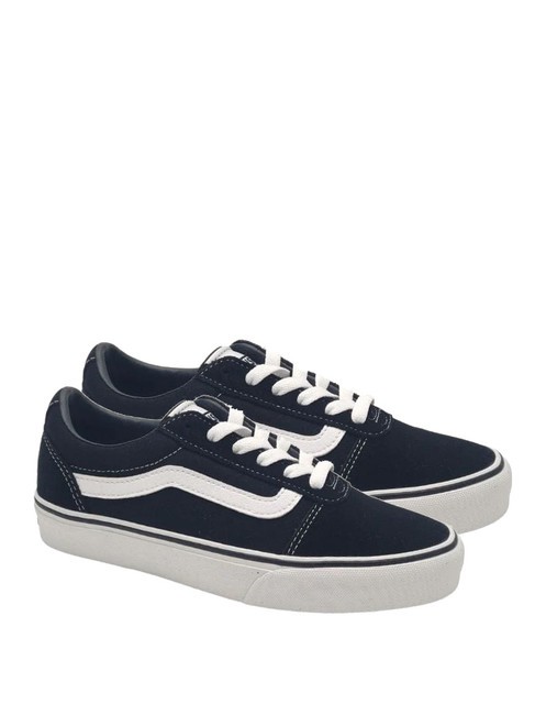 VANS WARD W Adidași din pânză alb negru - Pantofi femei
