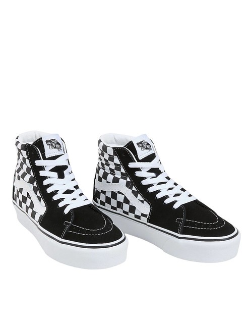 VANS SK8-HI Platform 2.0 Adidași înalți tablă de șah/alb adevărat - Pantofi unisex