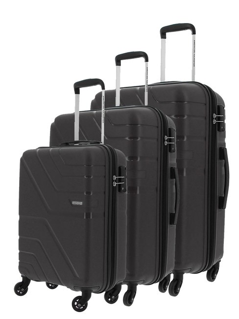 AMERICAN TOURISTER UPLAND Set 3 carucioare: cabina, mediu, mare BLACK - Set trolere