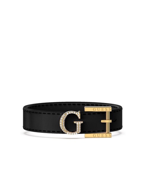 GUESS G KELLY Bratara din piele aur galben/negru - Brățări