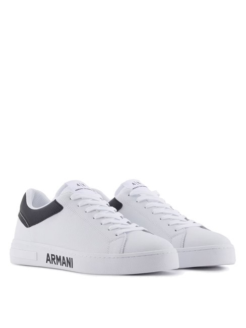 ARMANI EXCHANGE A|X Adidași din piele pentru bărbați MULTICOLOR / OP.WHITE + BLACK - Pantofi bărbați