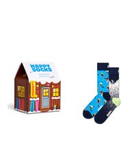 HAPPY SOCKS SKIING CHALET Set cadou de 2 perechi de șosete - Șosete unisex