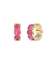 GUESS CRAZY EARRINGS Cercei geometrici aur galben/fucsia - Cercei - 1