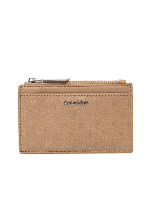 CALVIN KLEIN CK MUST Suport plat pentru card cu fermoar amfora mono pu - Portofele femei