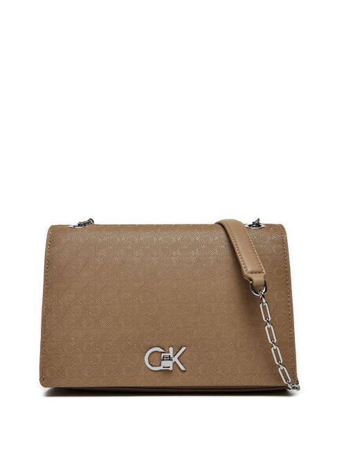 CALVIN KLEIN CK MEDIUM CONV Geanta de umar cu clapa amfora mono pu - Genți femei