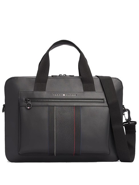 TOMMY HILFIGER TH FOUNDATION Servietă pentru computer de 13 inchi negru - Serviete birou